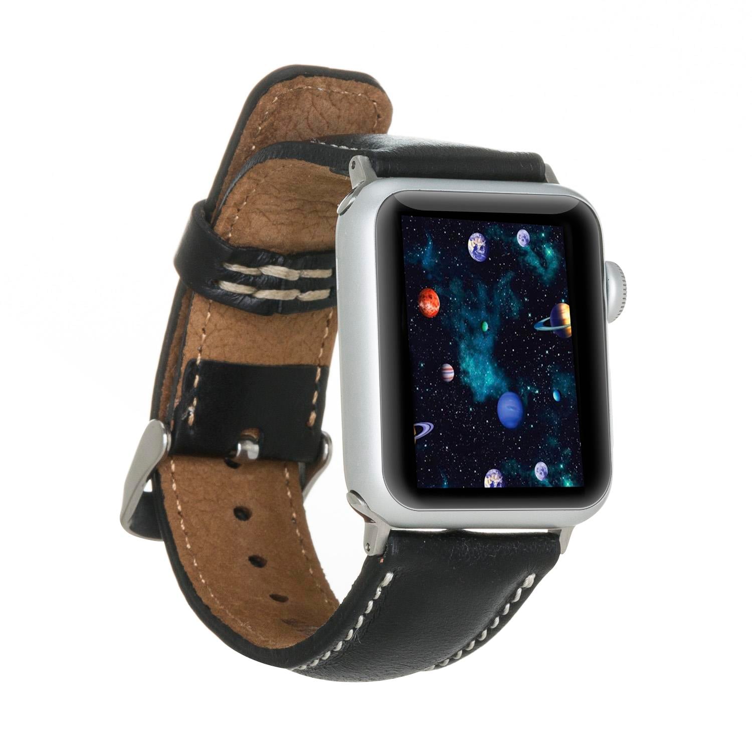 Bouletta Apple Watch Uyumlu Deri Kordon 42-44-45mm SM3 SC RST1