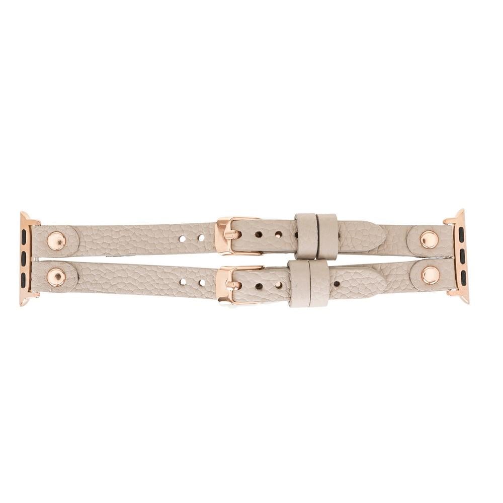 Bouletta Apple Watch Uyumlu Deri Kordon Ely Double Tour ERC3 Bej