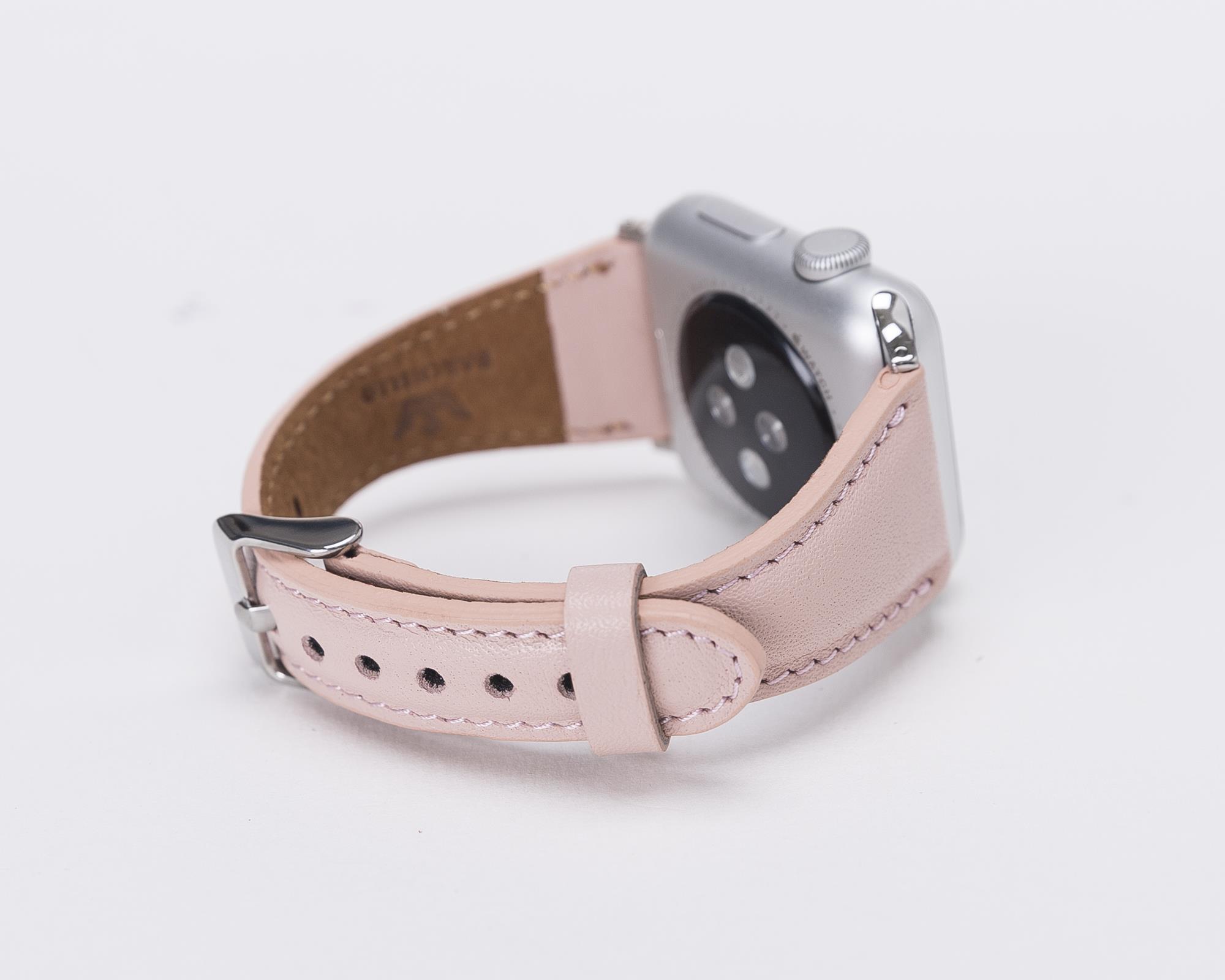 Bouletta Apple Watch Uyumlu Deri Kordon 38-40-41mm Pembe