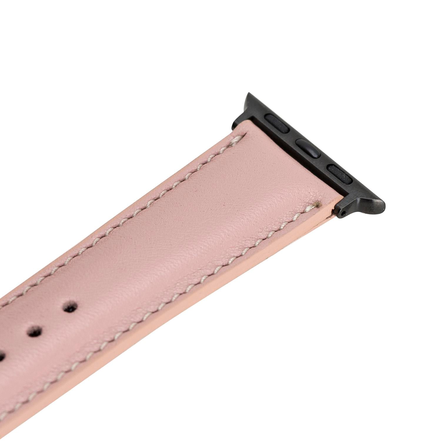 Bouletta Apple Watch Uyumlu Deri Kordon 38-40-41mm NU2-SM3 Siyah