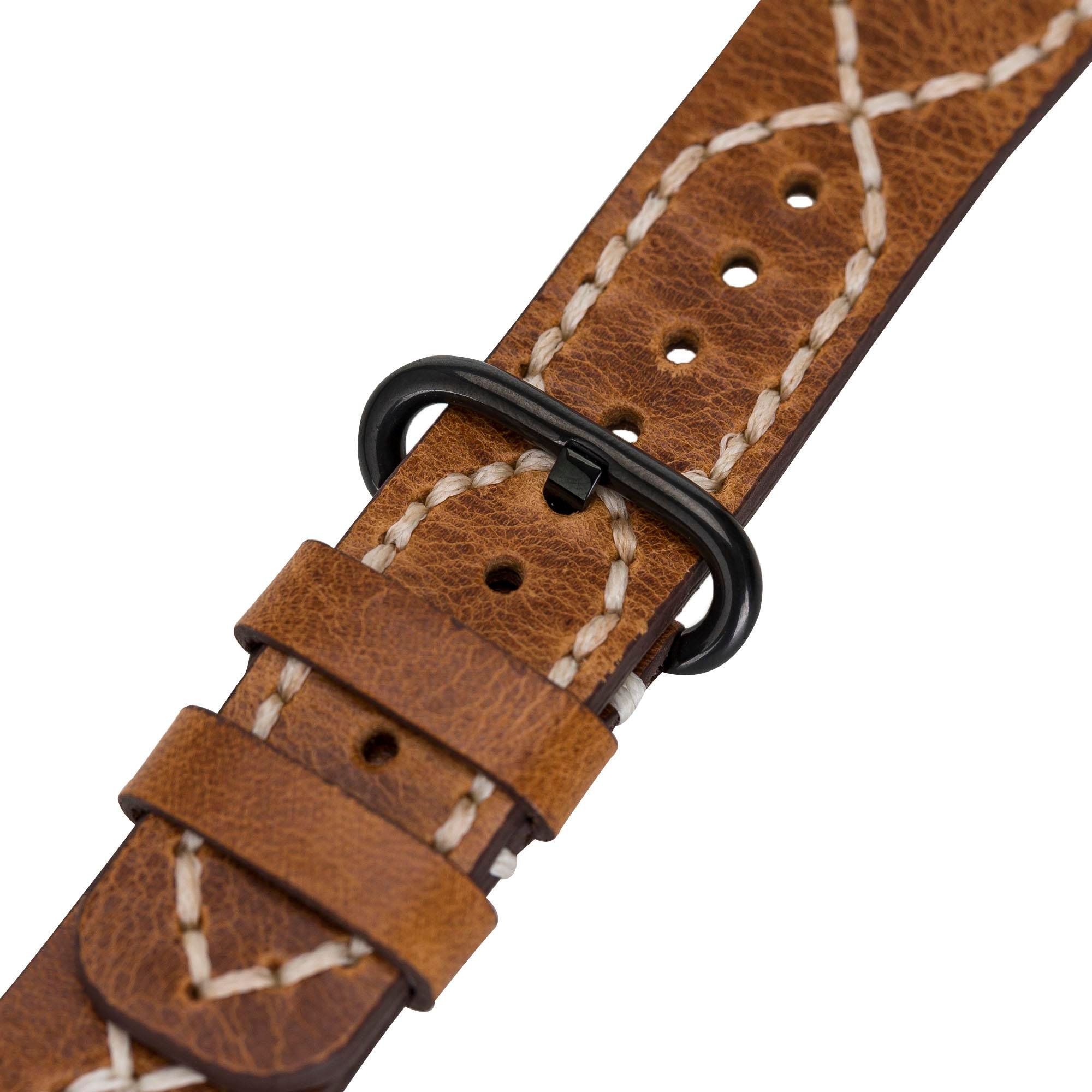 Bouletta Apple Watch Uyumlu Deri Kordon 42-44-45mm DIAN V18