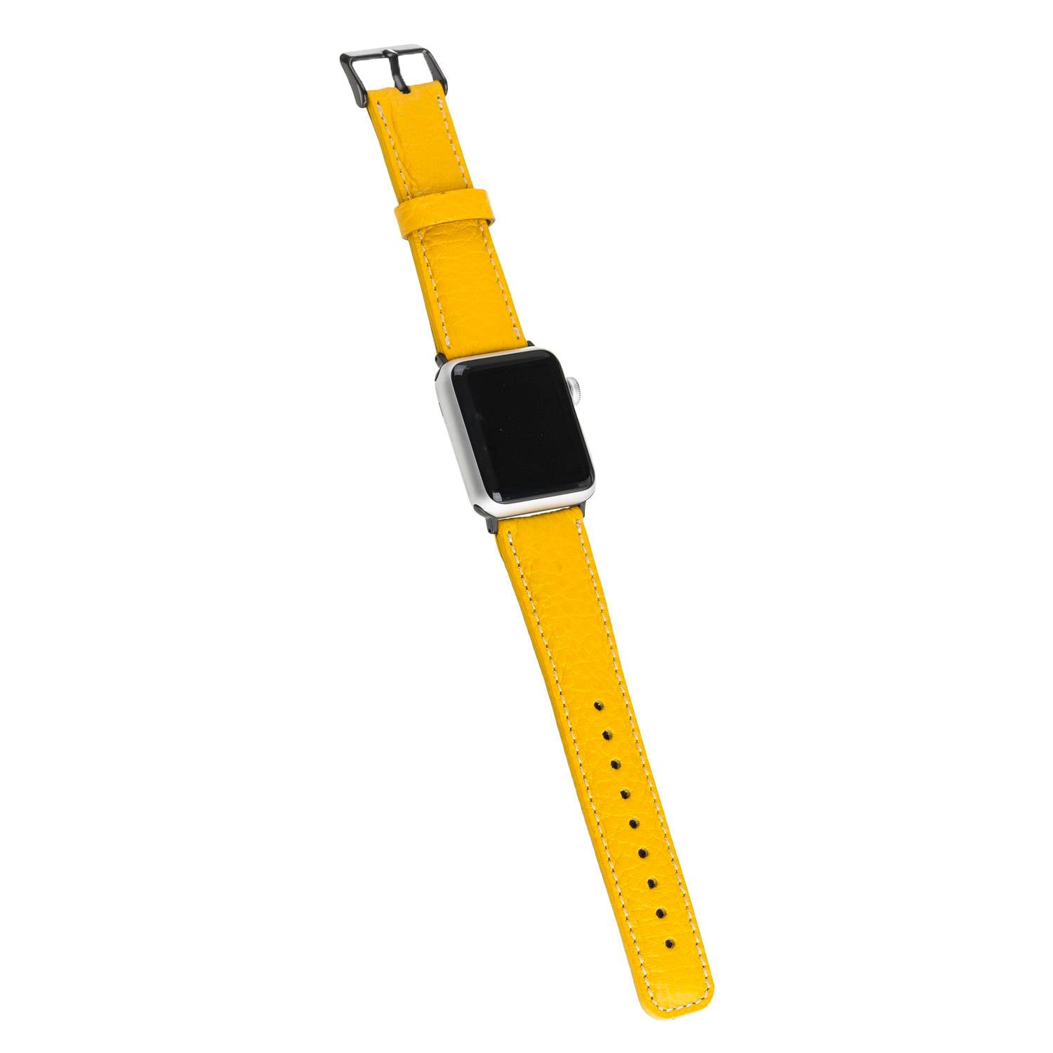 Bouletta Apple Watch Uyumlu Deri Kordon 38-40-41mm FL12 Sarı