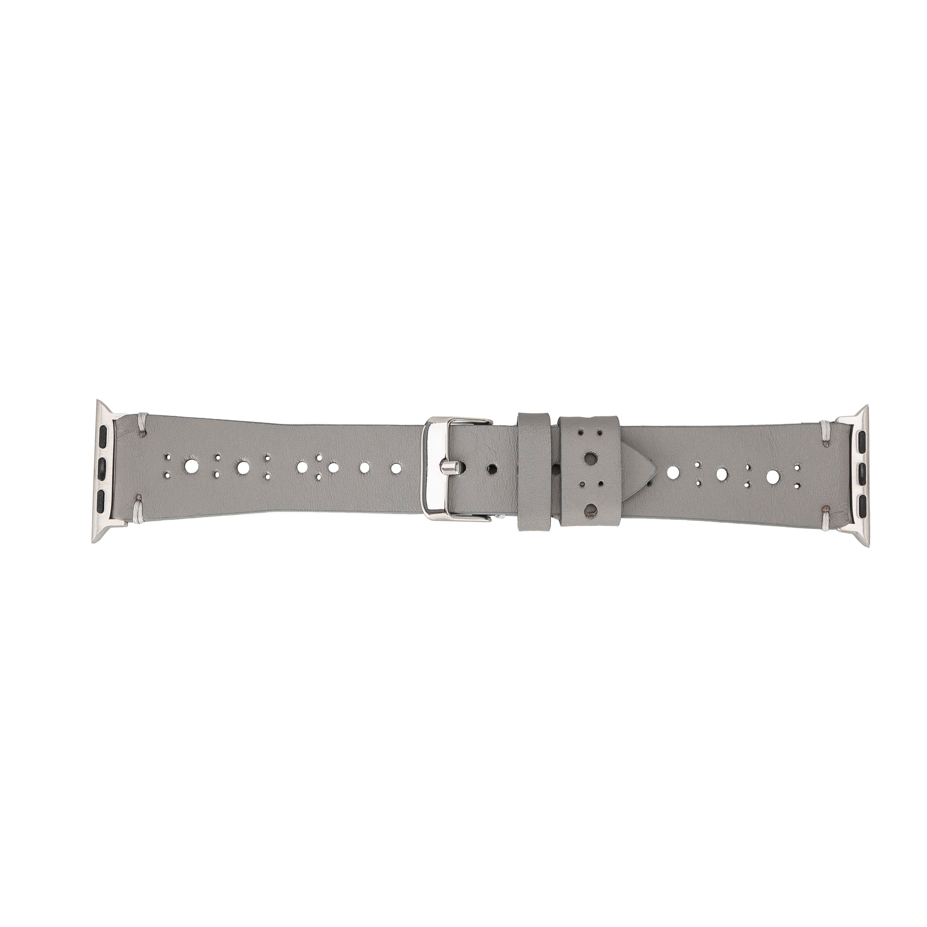 Bouletta Apple Watch Uyumlu Deri Kordon 38-40-41mm RST9-BA8 Gri