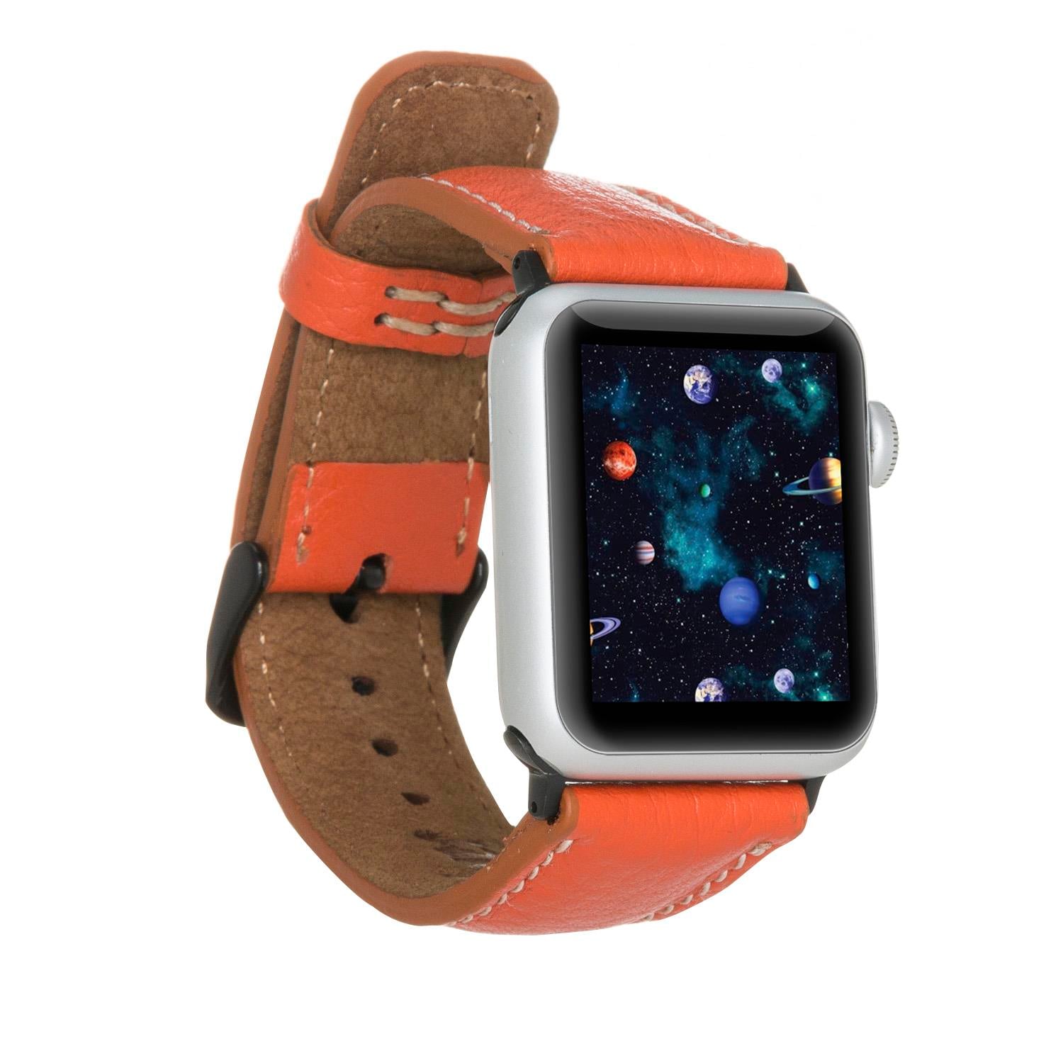 Bouletta Apple Watch Uyumlu Deri Kordon 42-44-45mm SM3 BC FL08