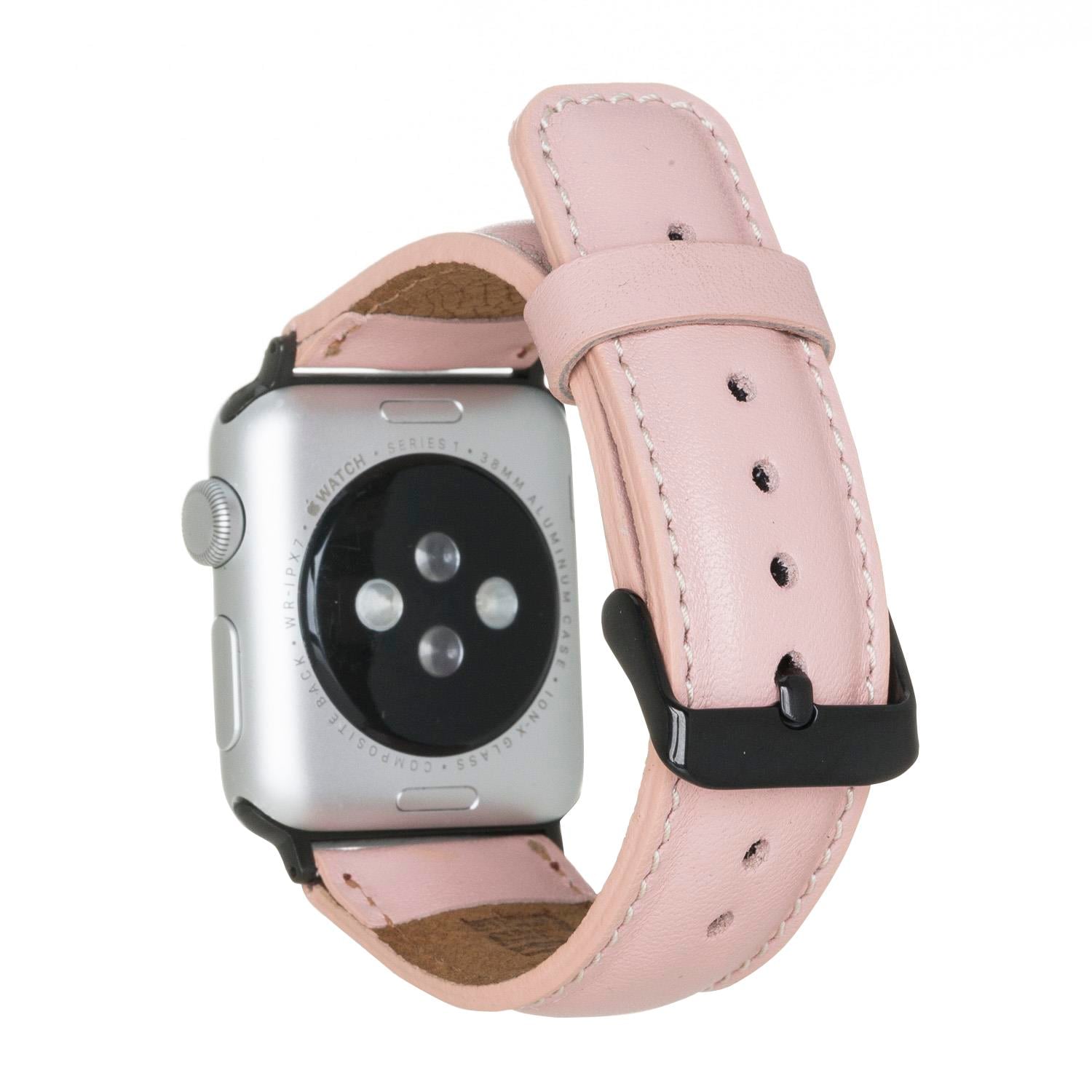 Bouletta Apple Watch Uyumlu Deri Kordon 38-40-41mm NU2-SM3 Siyah