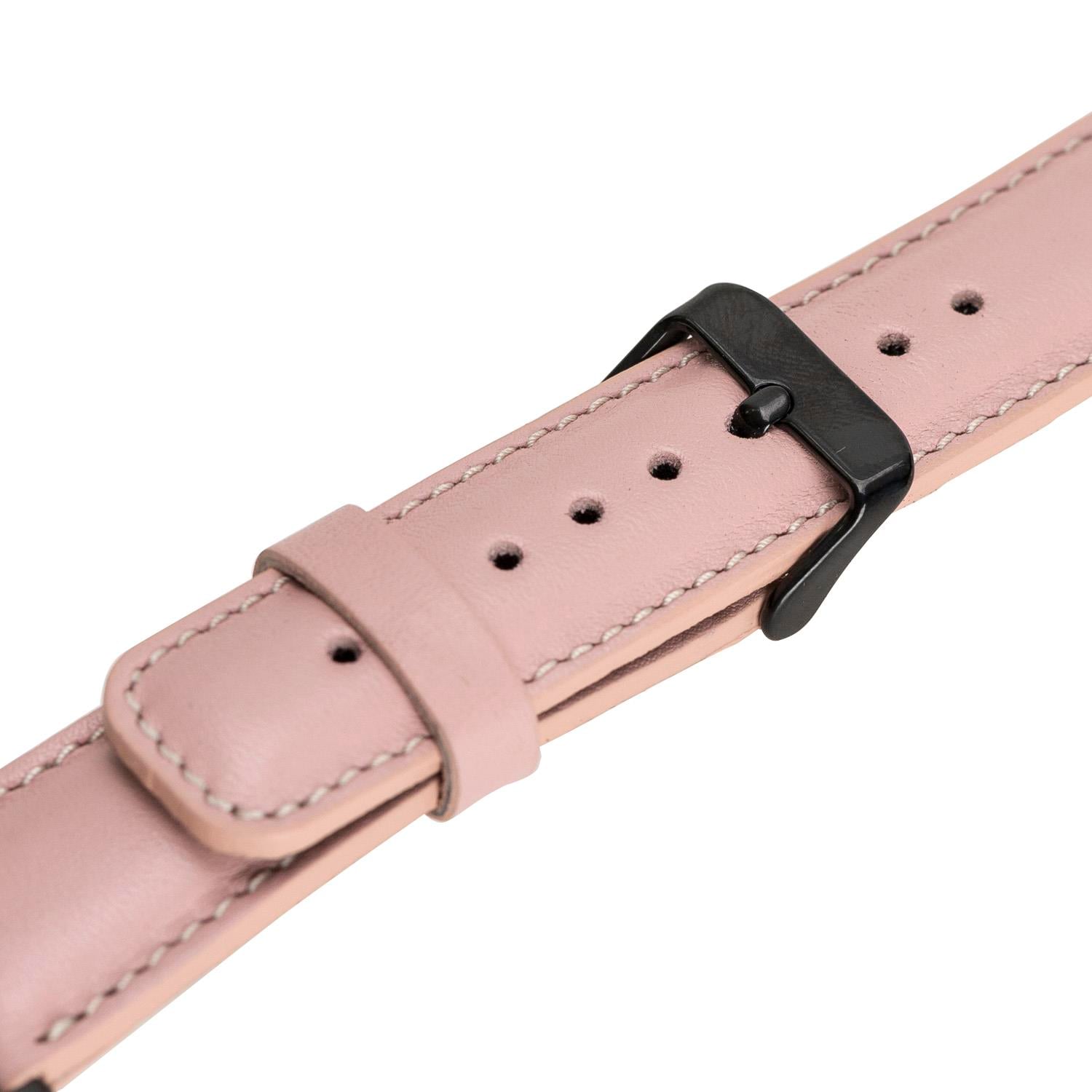 Bouletta Apple Watch Uyumlu Deri Kordon 42-44-45mm NU2-SM3 Siyah