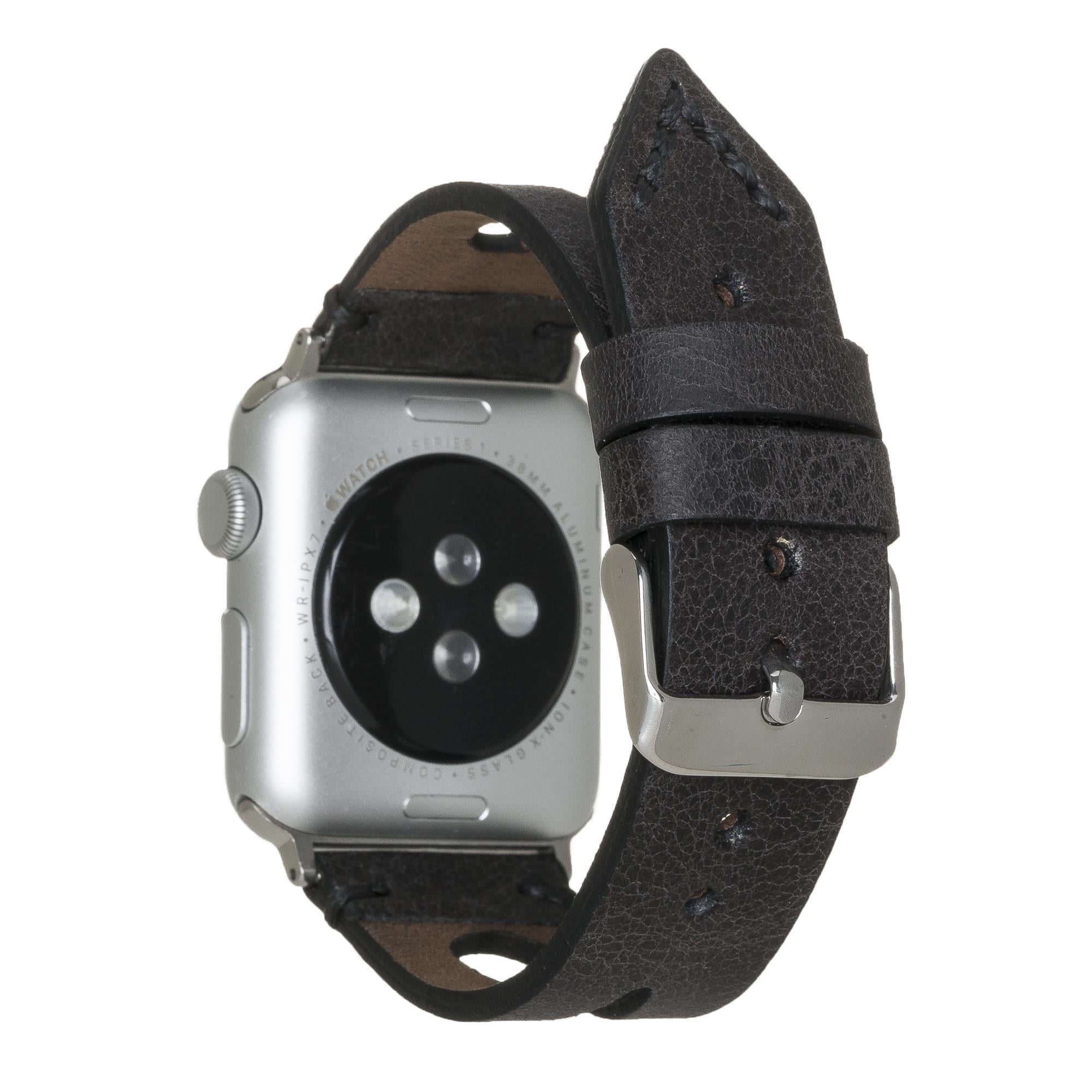 Bouletta Apple Watch Uyumlu Deri Kordon 38-40-41mm Füme
