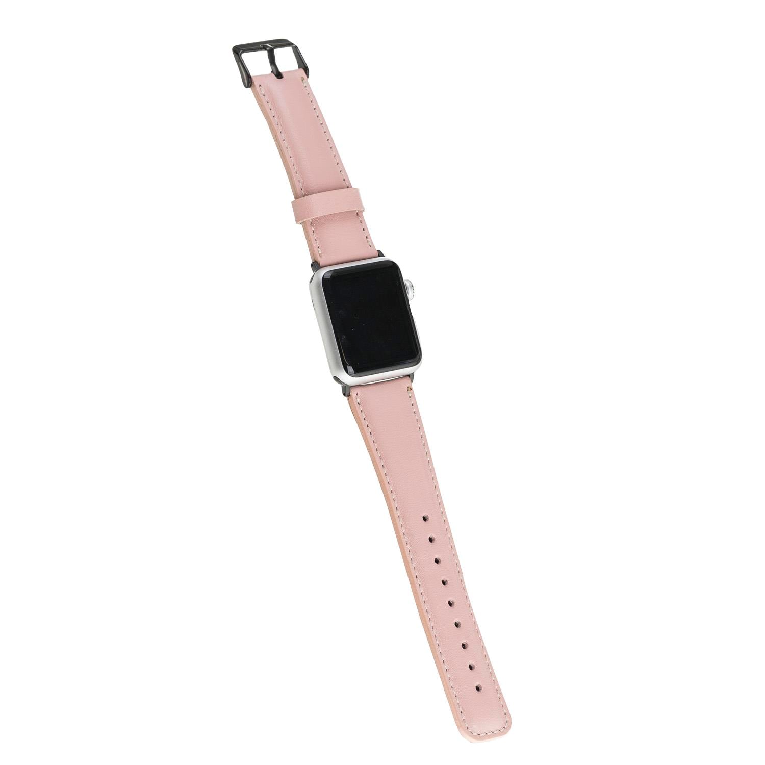 Bouletta Apple Watch Uyumlu Deri Kordon 42-44-45mm NU2-SM3 Siyah