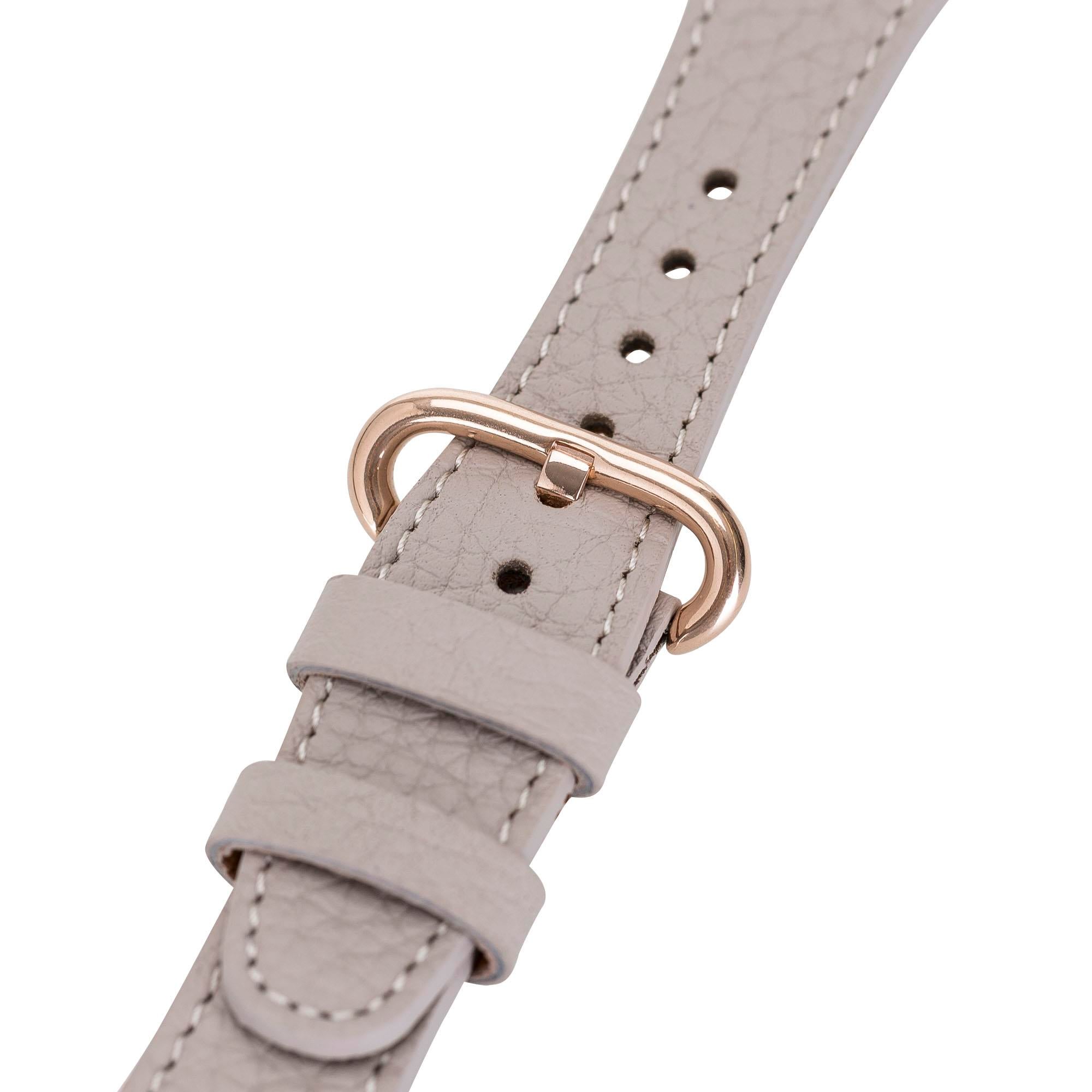 Bouletta Apple Watch Uyumlu Deri Kordon 38-40-41mm Roma ERC3 Bej