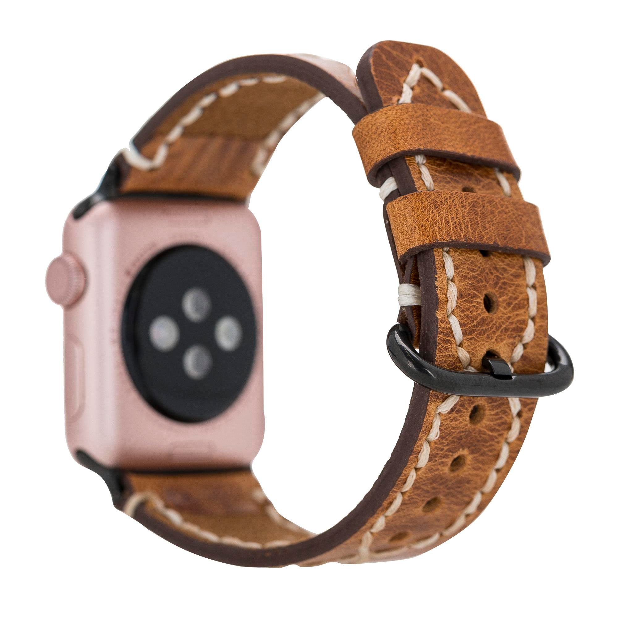 Bouletta Apple Watch Uyumlu Deri Kordon 42-44-45mm DIAN V18