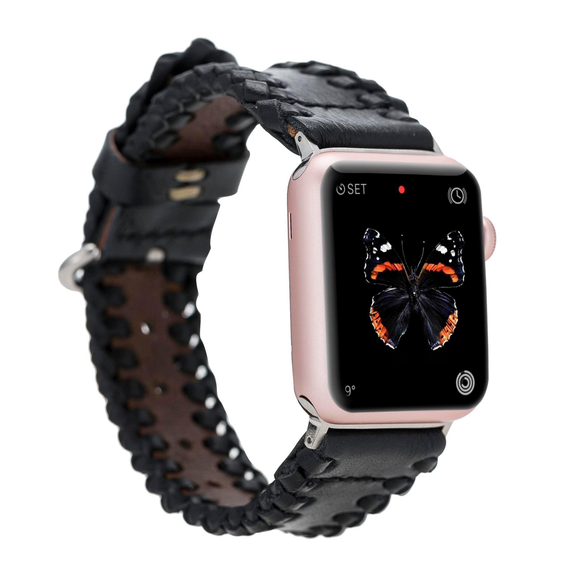 Bouletta Apple Watch Uyumlu Deri Kordon 42-44-45mm SM43 RST1