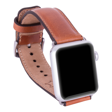 Bouletta Apple Watch Uyumlu Deri Kordon 38-40-41mm RST2 Taba