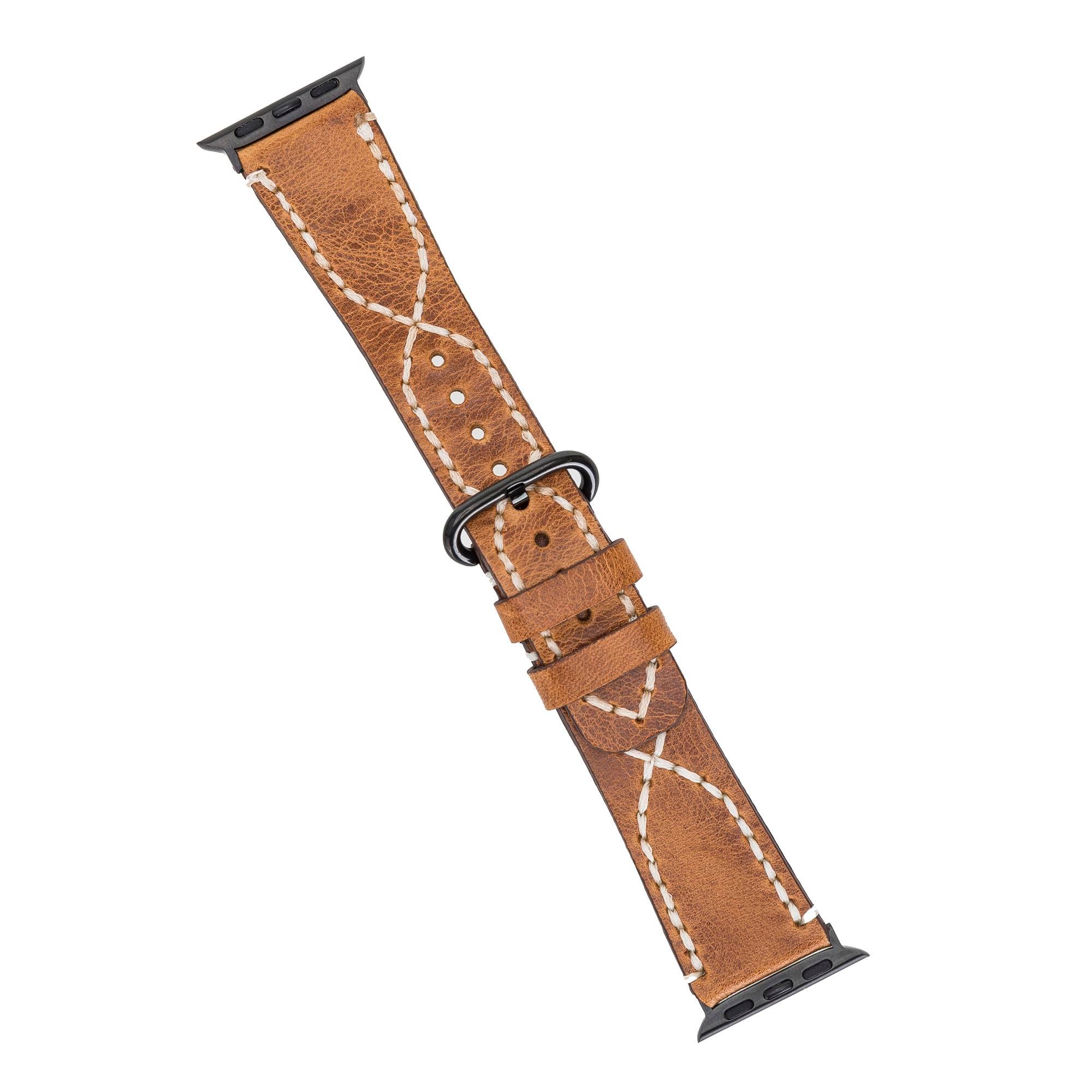 Bouletta Apple Watch Uyumlu Deri Kordon 42-44-45mm DIAN V18