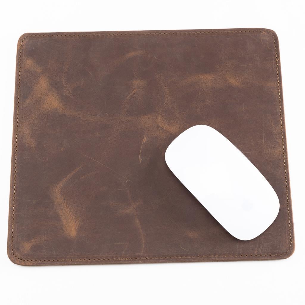 Deri Mouse Pad G2 Antik Kahve