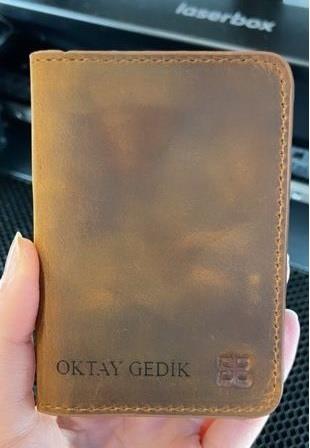 Enrico Slim Deri Kartlık G2 Antik Kahve