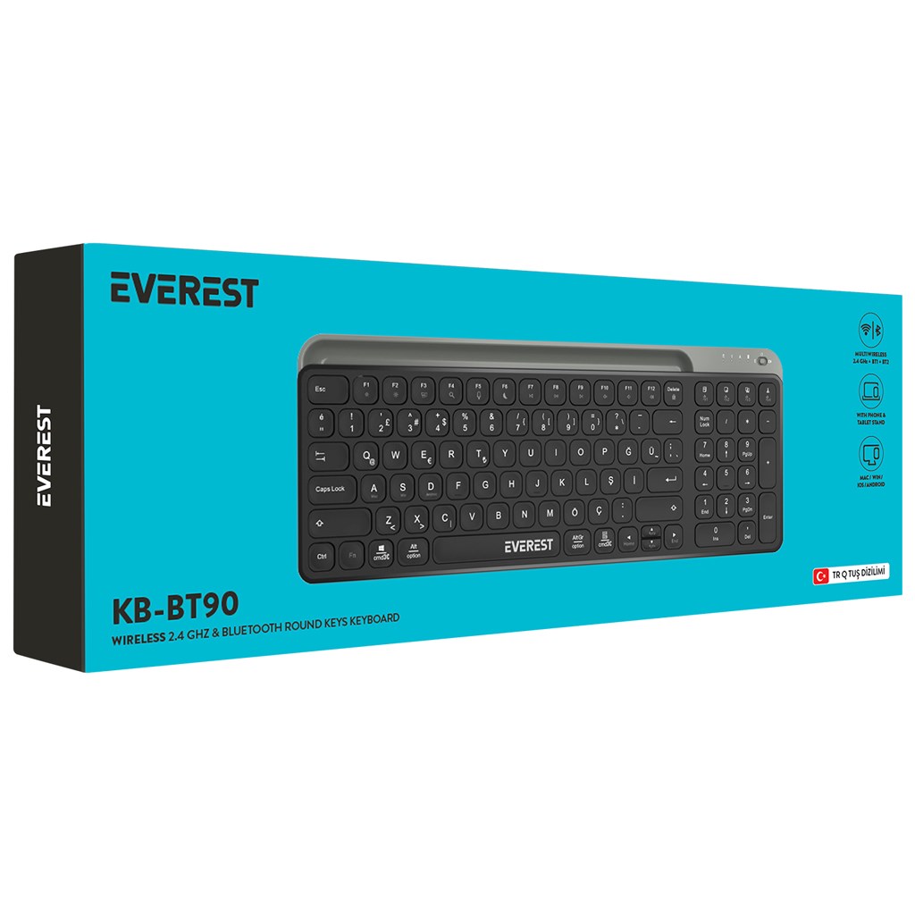 Everest KB-BT90 Q Kablosuz Klavye
