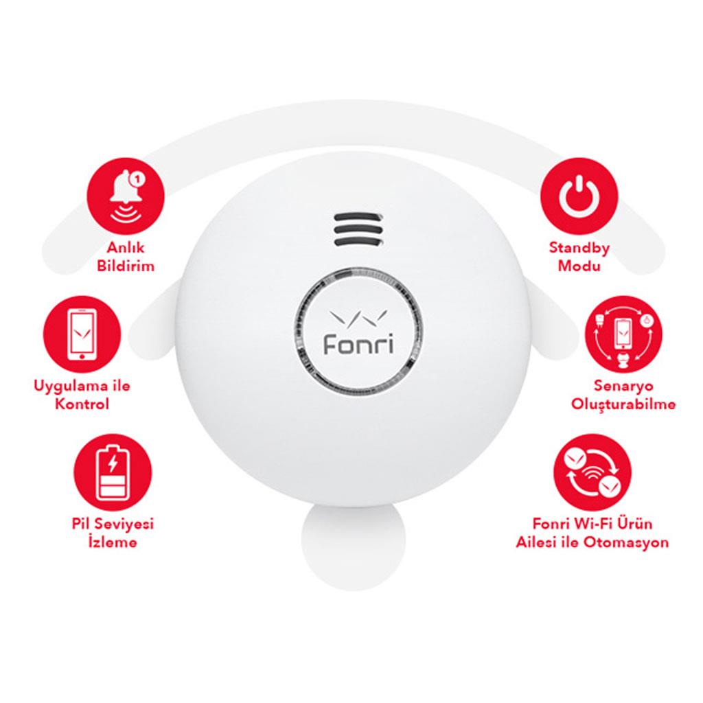 AKILLI EV - GÜVENLİK Fonri Akıllı Duman Sensörü
