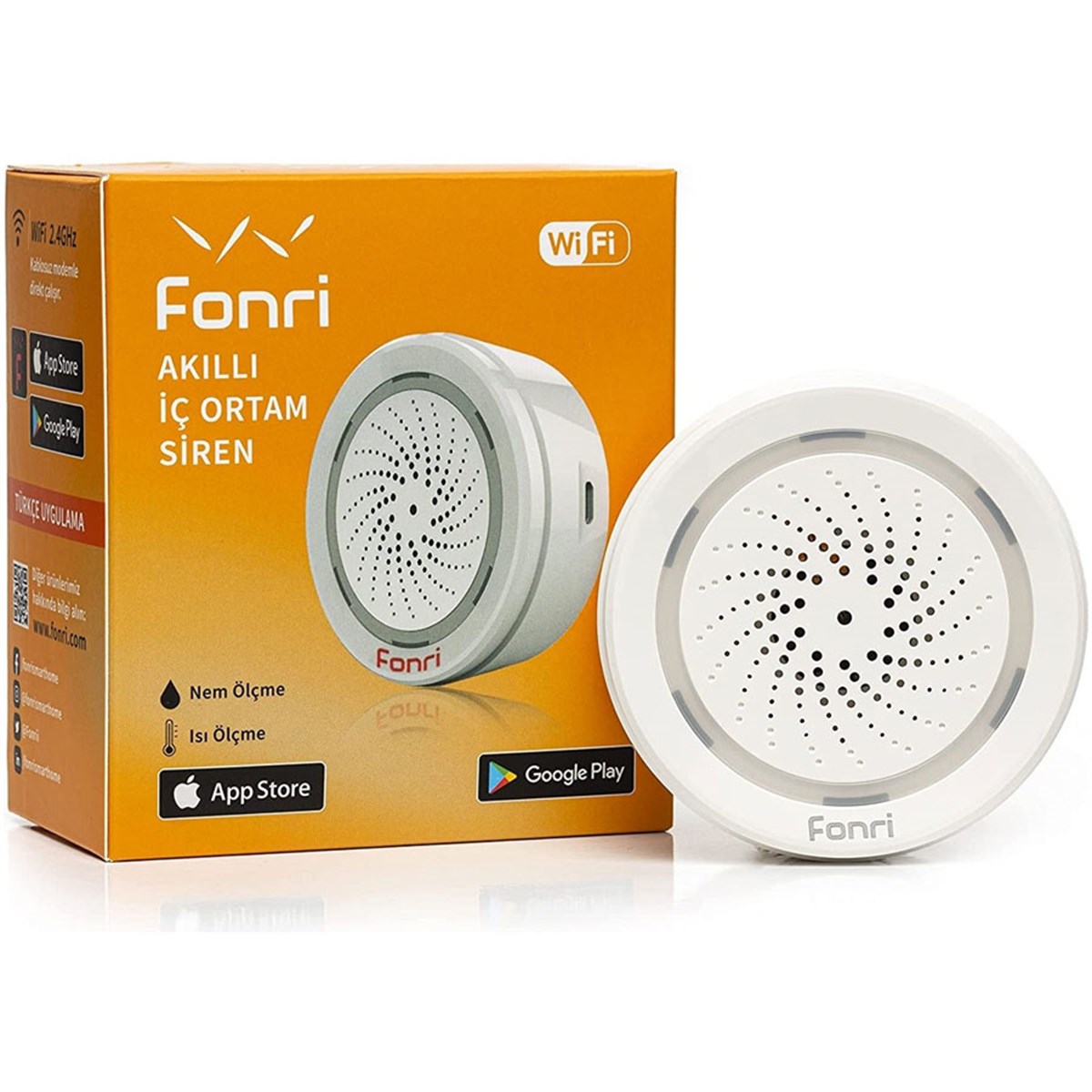 AKILLI EV - GÜVENLİK Fonri Akıllı İç Ortam Sireni