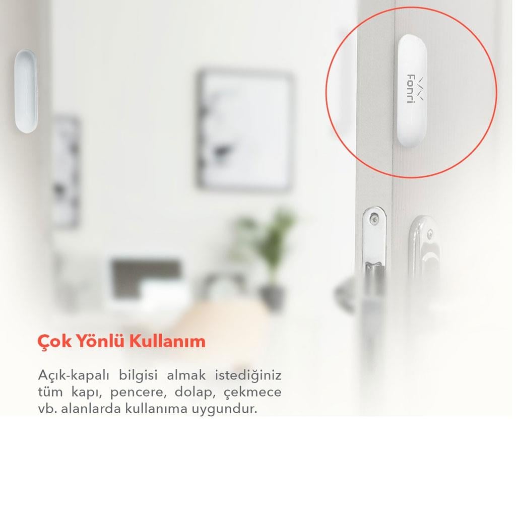 AKILLI EV - GÜVENLİK Fonri Akıllı Kapı Pencere Sensörü