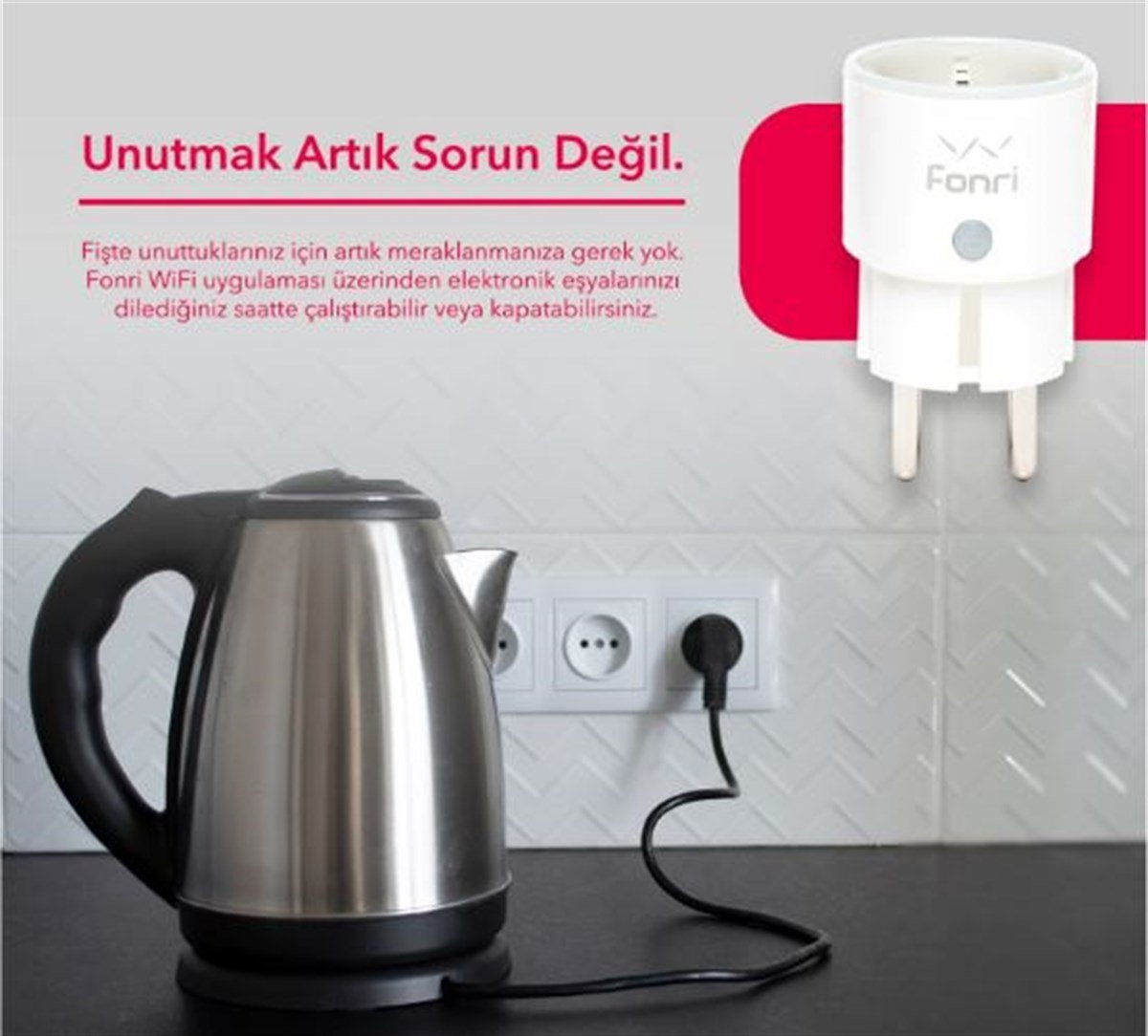 AKILLI EV - GÜVENLİK Fonri Smart Plug Akıllı Priz