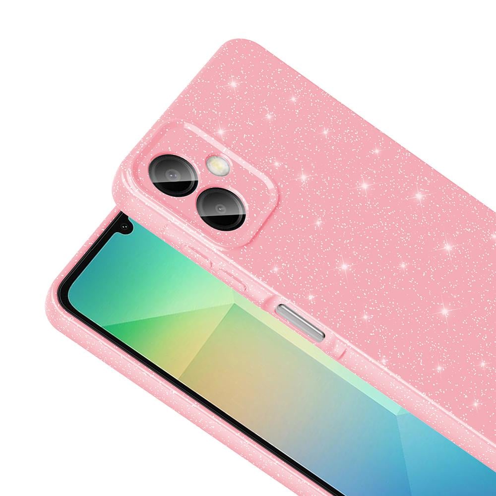 Galaxy A07 Kılıf Kamera Korumalı Simli Lüks Zore Koton Kapak