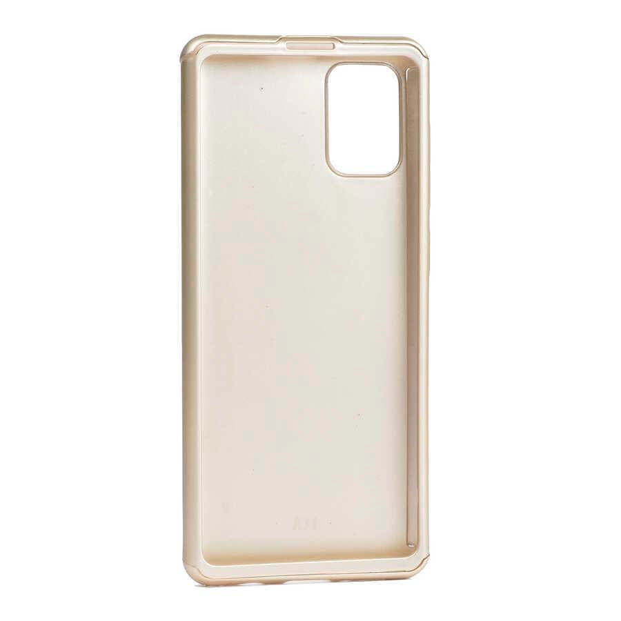Galaxy A51 Kılıf Zore 360 3 Parçalı Rubber Kapak
