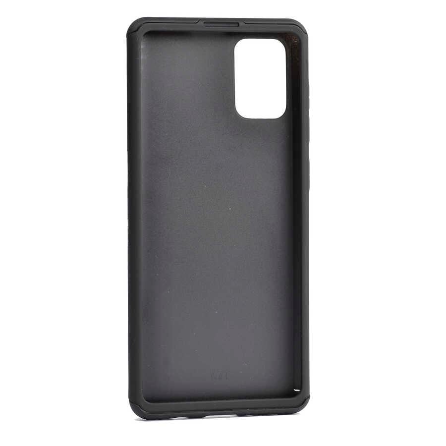 Galaxy A51 Kılıf Zore 360 3 Parçalı Rubber Kapak