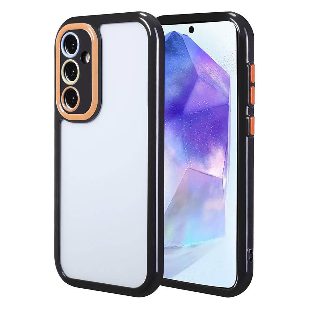 Galaxy A55 Kılıf Kamera Korumalı Renkli Kenar ve Çerçeve Tasarımlı Zore Vitamin Kapak