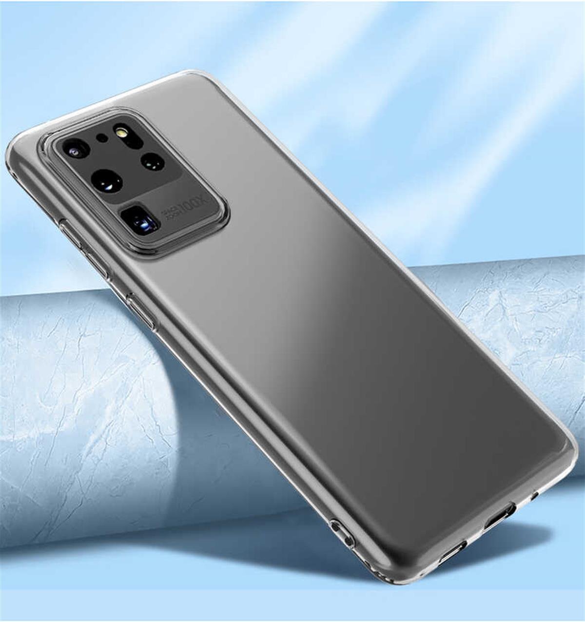 Galaxy S20 Ultra Kılıf Zore Kamera Korumalı Süper Silikon Kapak