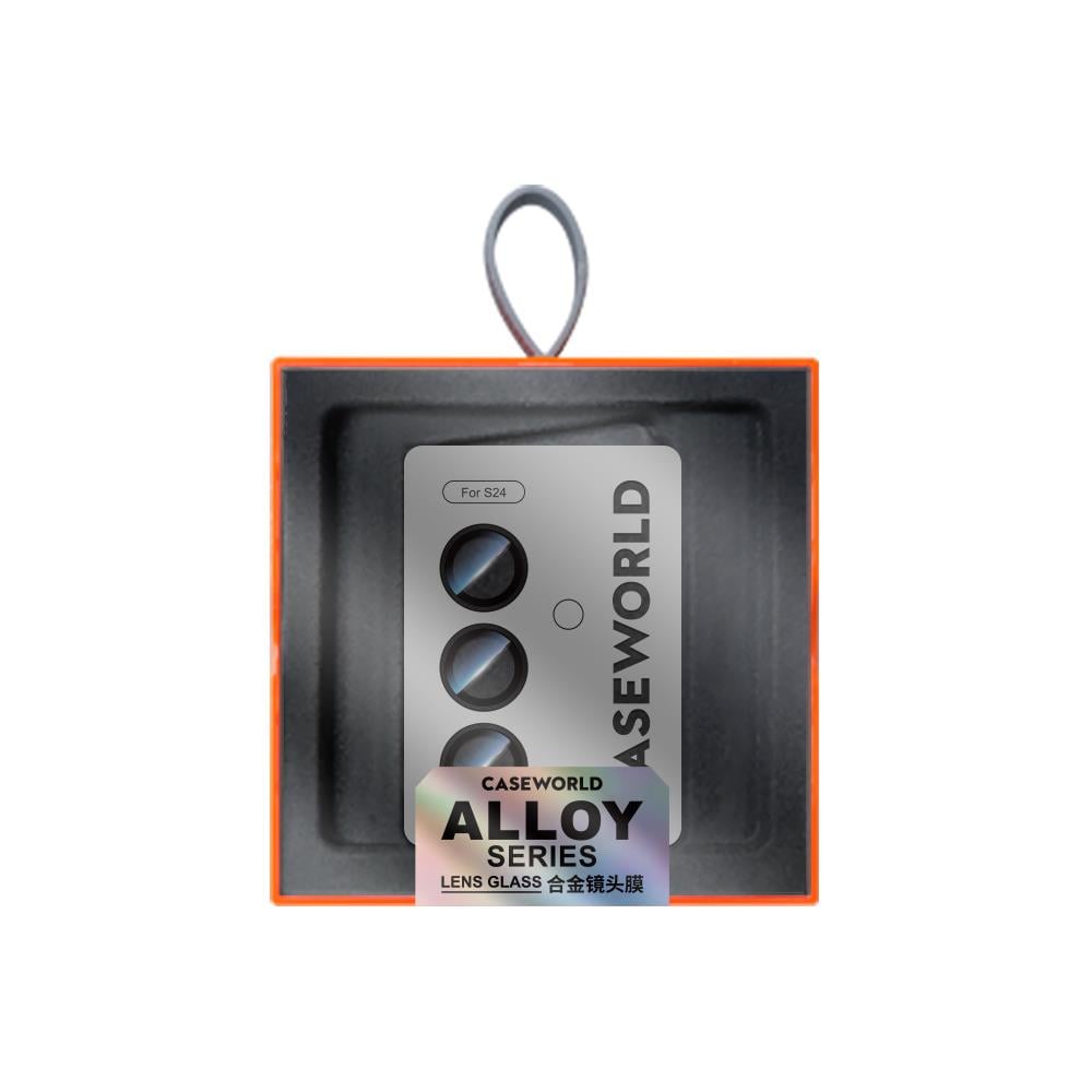 Galaxy S24 CaseWorld Alloy Serisi Oleofobik Anti Reflective Kamera Lens Koruyucu