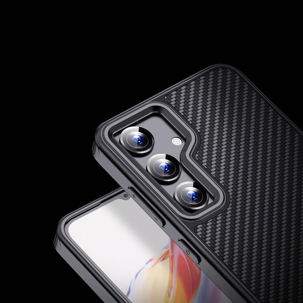 Galaxy S24 Plus Kılıf Aramid Karbon Fiber M-safe Özellikli Wlons Radison Kapak