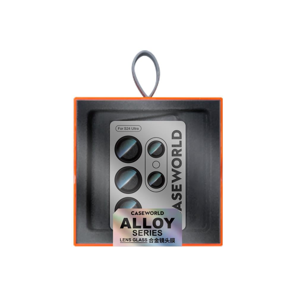 Galaxy S24 Ultra CaseWorld Alloy Serisi Oleofobik Anti Reflective Kamera Lens Koruyucu