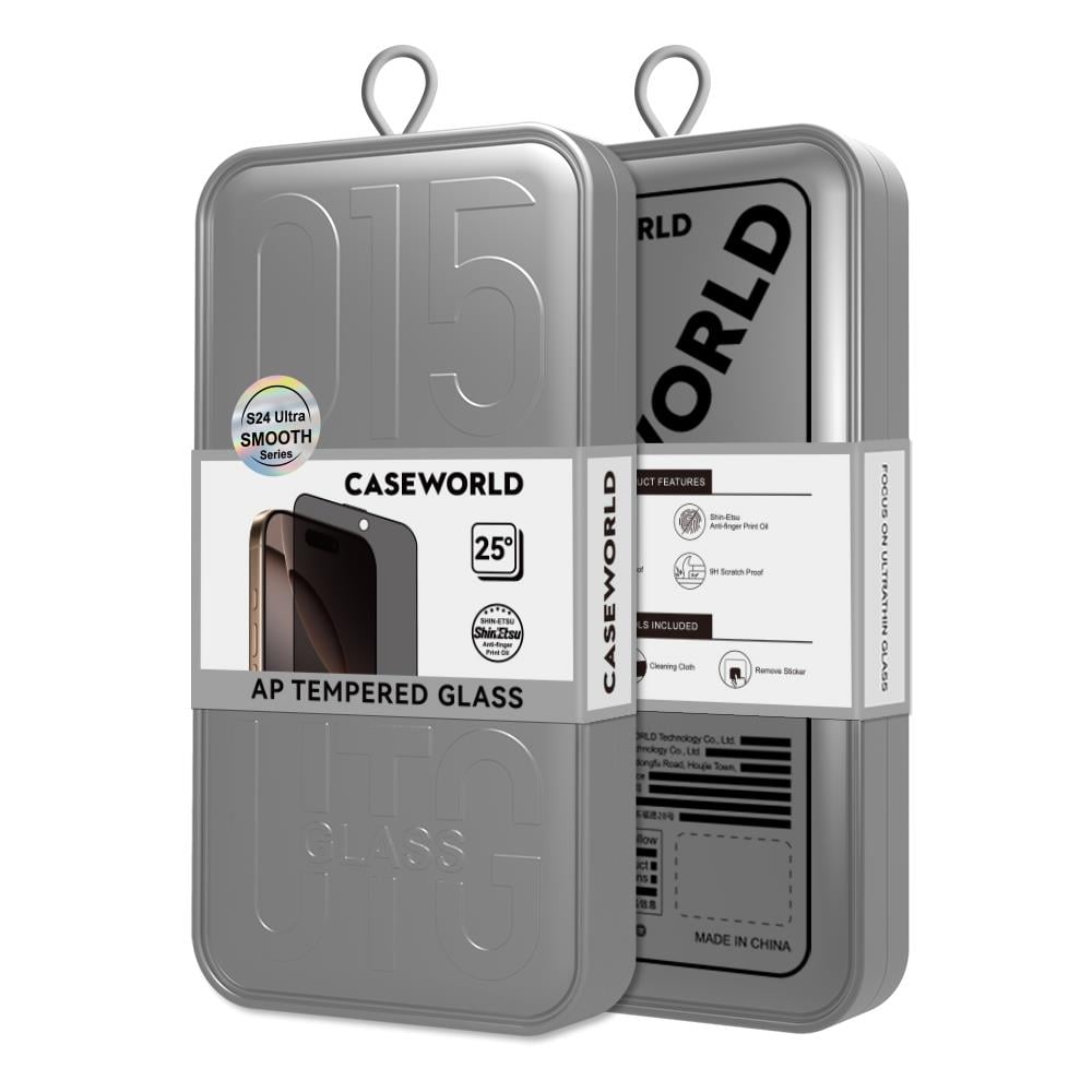 Galaxy S24 Ultra CaseWorld HD Serisi 0.25mm Privacy Temperli Cam Ekran Koruyucu