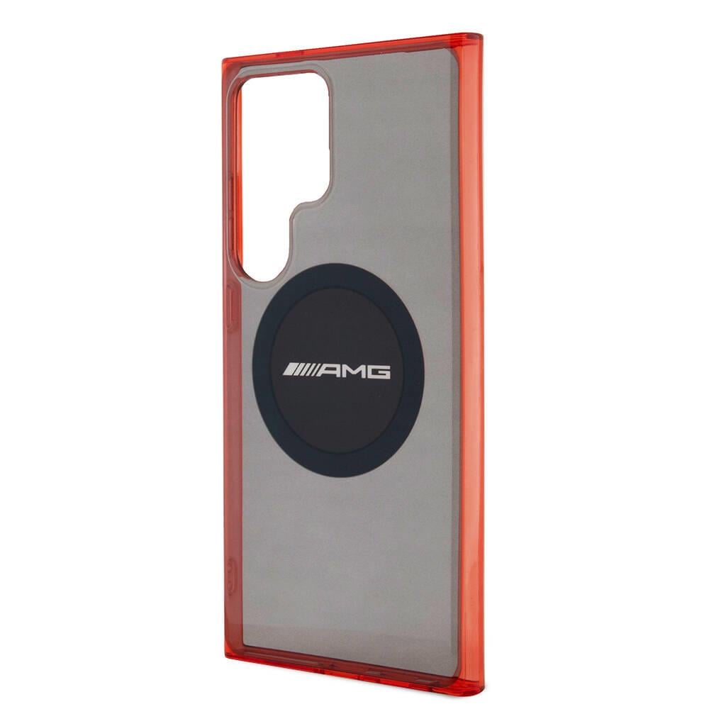 Galaxy S24 Ultra Kılıf AMG Orjinal Lisanslı M-safe Şarj Özellikli Transparan Timeless Kapak
