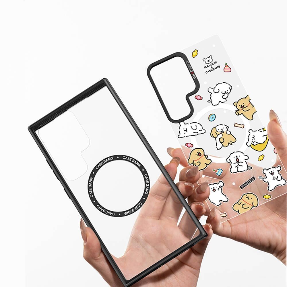 Galaxy S24 Ultra Kılıf M-safe Şarj Özellikli Casebang Body Frame Kapak
