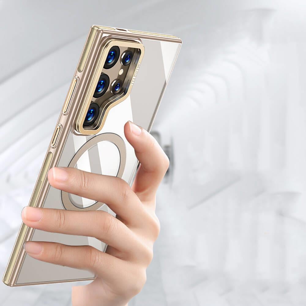 Galaxy S24 Ultra Kılıf M-safe Şarj Özellikli Wlons Standlı Efsane Kapak