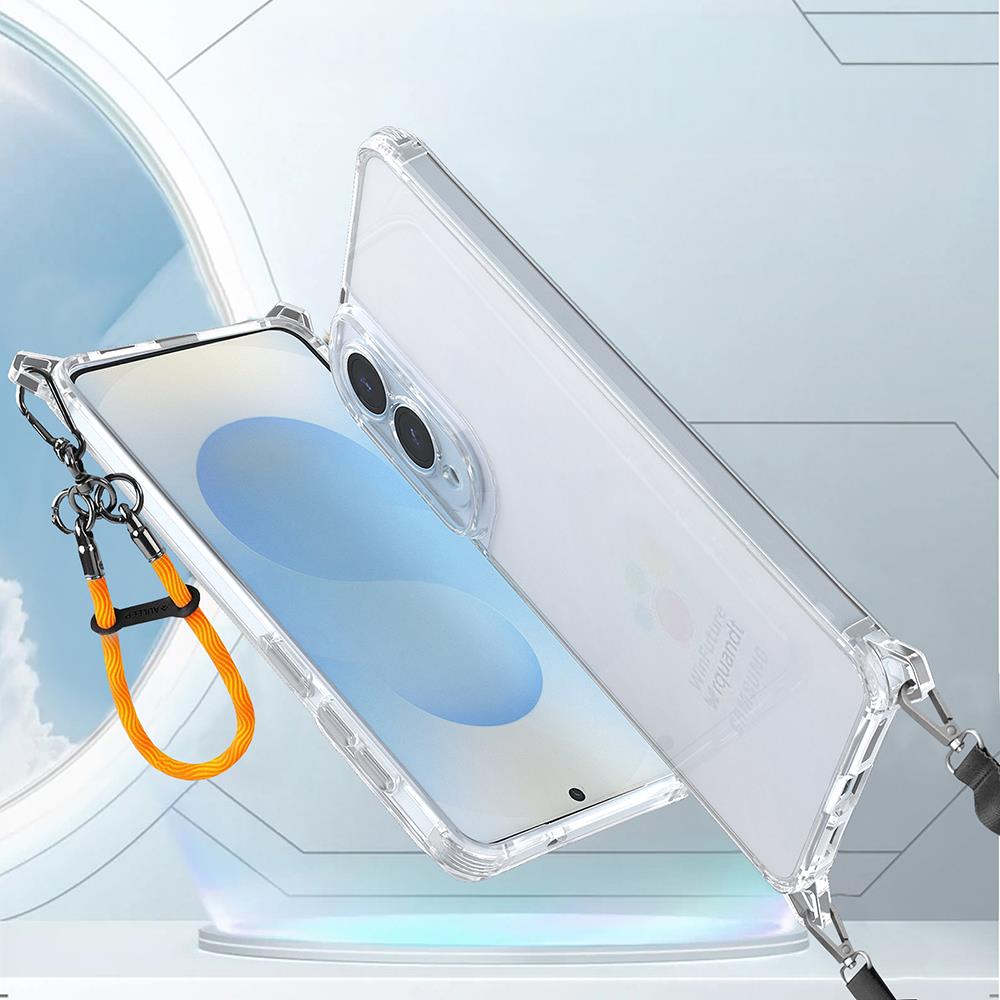 Galaxy S25 Edge Kılıf Airbagli Takılabilir Askı Aparatlı Zore Snap Silikon Kapak