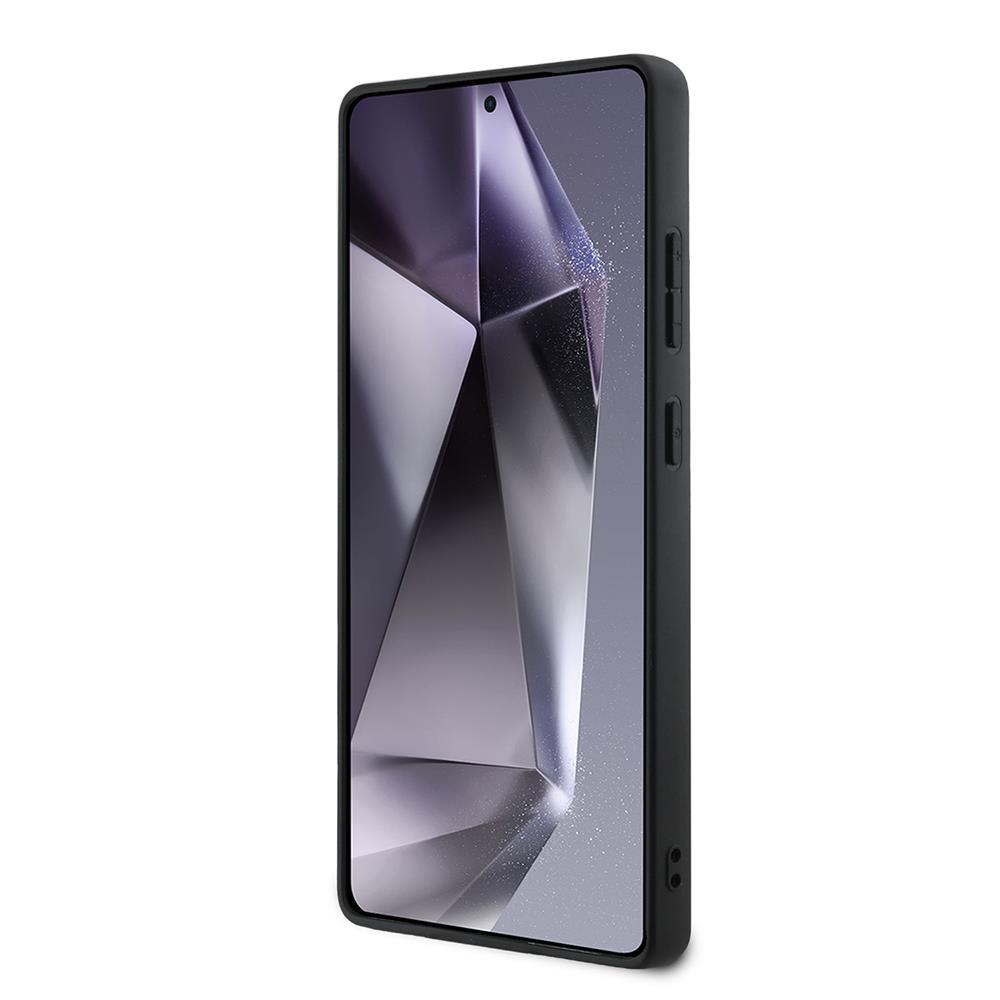Galaxy S25 Ultra Kılıf DKNY Orjinal Lisanslı M-safe Şarj Özellikli 3D Yazılı Grid Pattern Kapak