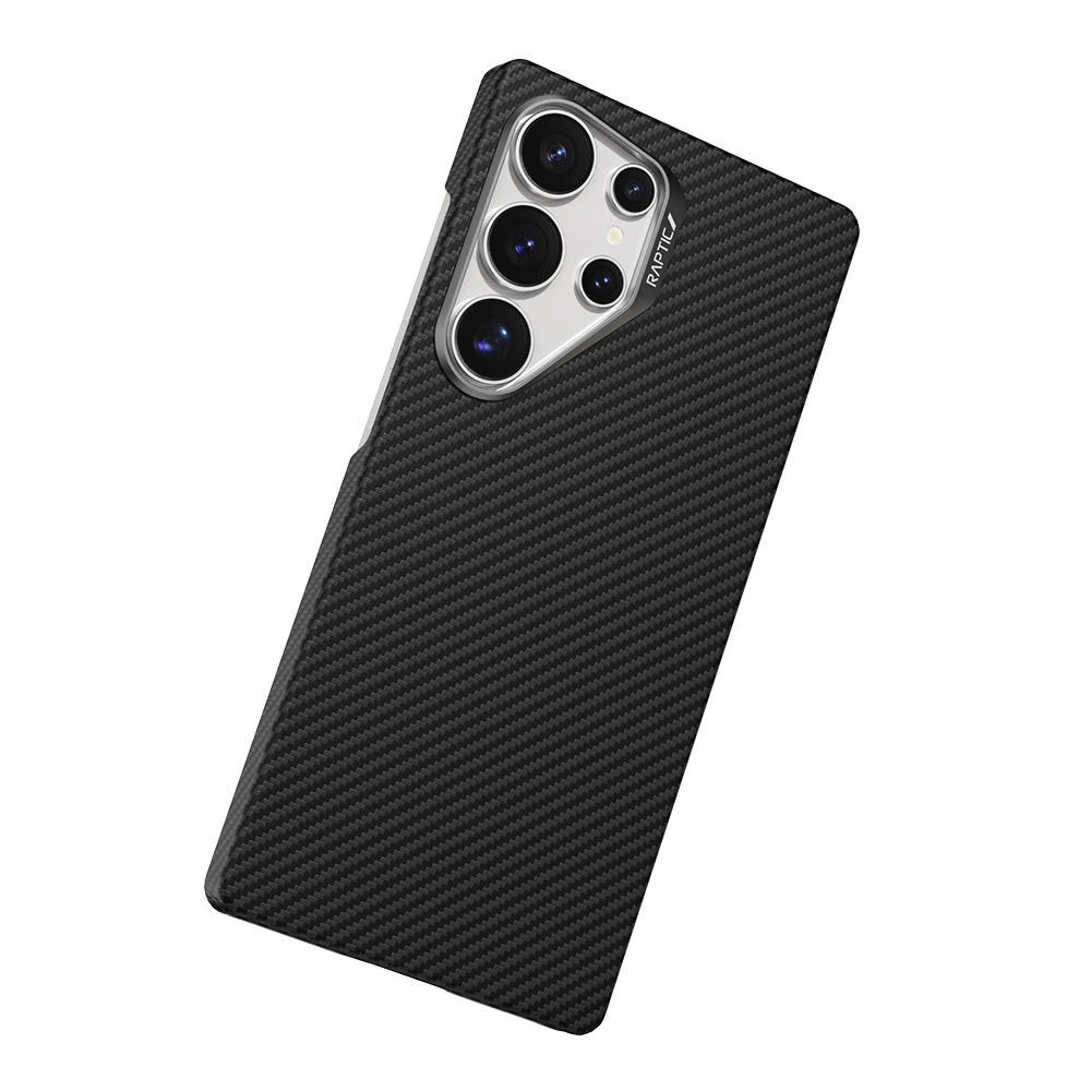 Galaxy S25 Ultra Kılıf M-safe Şarj Özellikli 600D Metal Kamera Çerçeveli Raptic Aramid Fiber Serisi Kapak