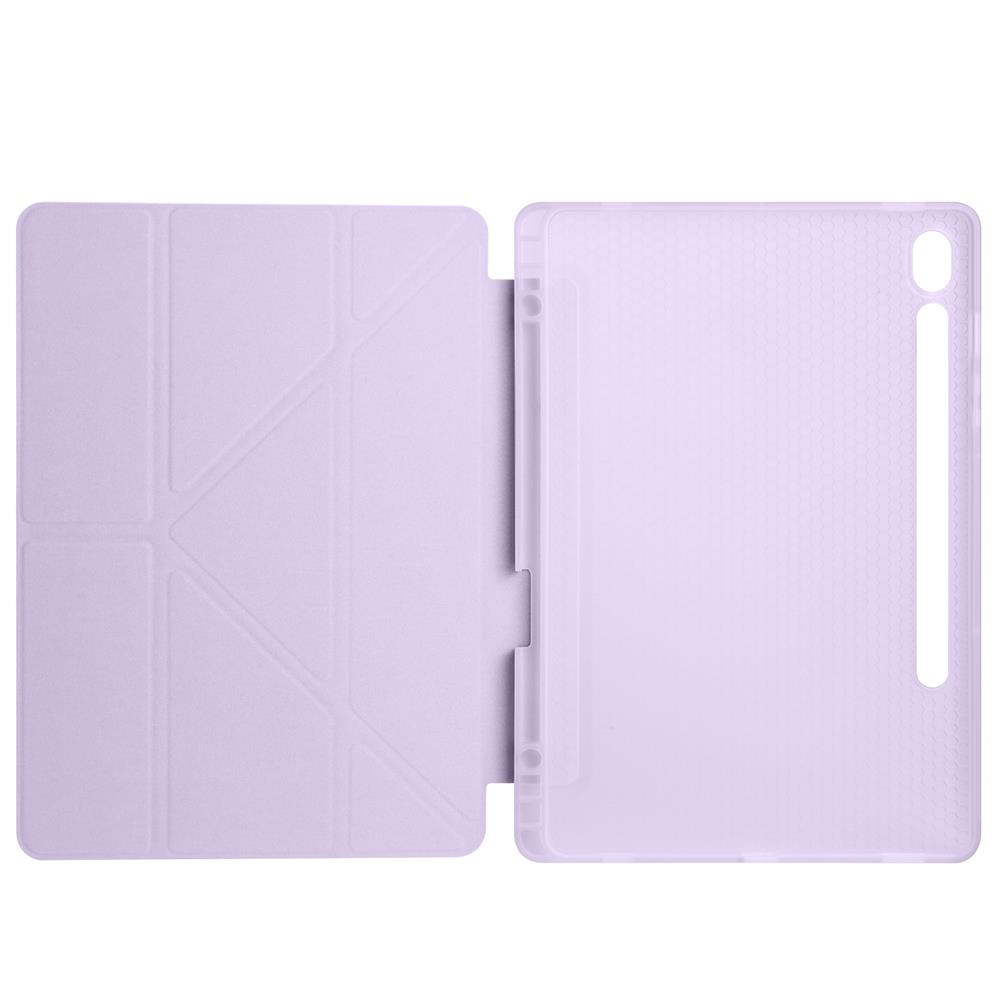 Galaxy Tab S10 FE Kılıf Zore Tri Folding Kalem Bölmeli Standlı Kılıf