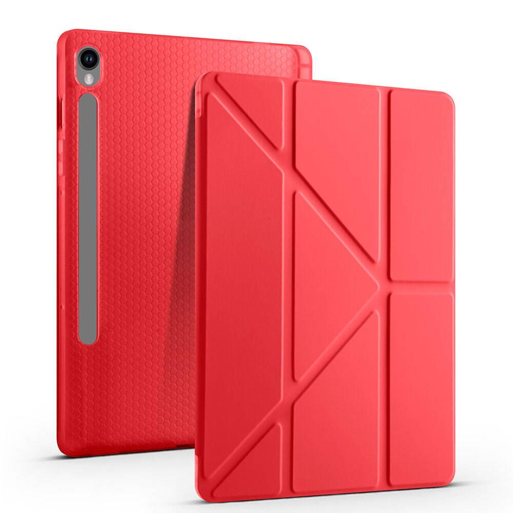 Galaxy Tab S10 Lite Kılıf Zore Tri Folding Kalem Bölmeli Standlı Kılıf