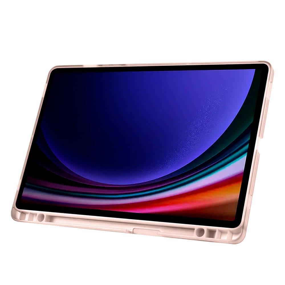 Galaxy Tab S9 FE Kılıf Zore Tri Folding Kalem Bölmeli Standlı Kılıf