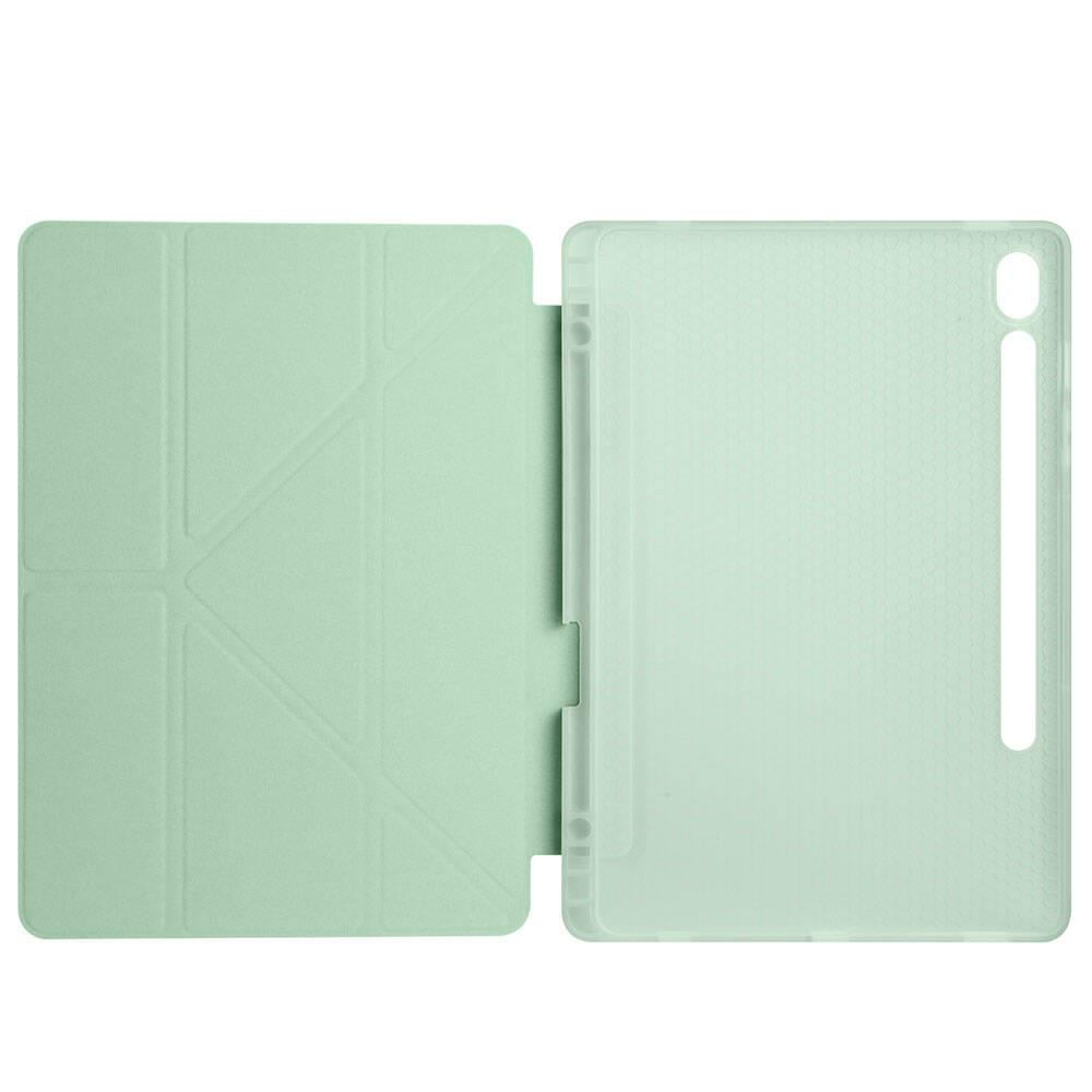Galaxy Tab S9 FE Kılıf Zore Tri Folding Kalem Bölmeli Standlı Kılıf