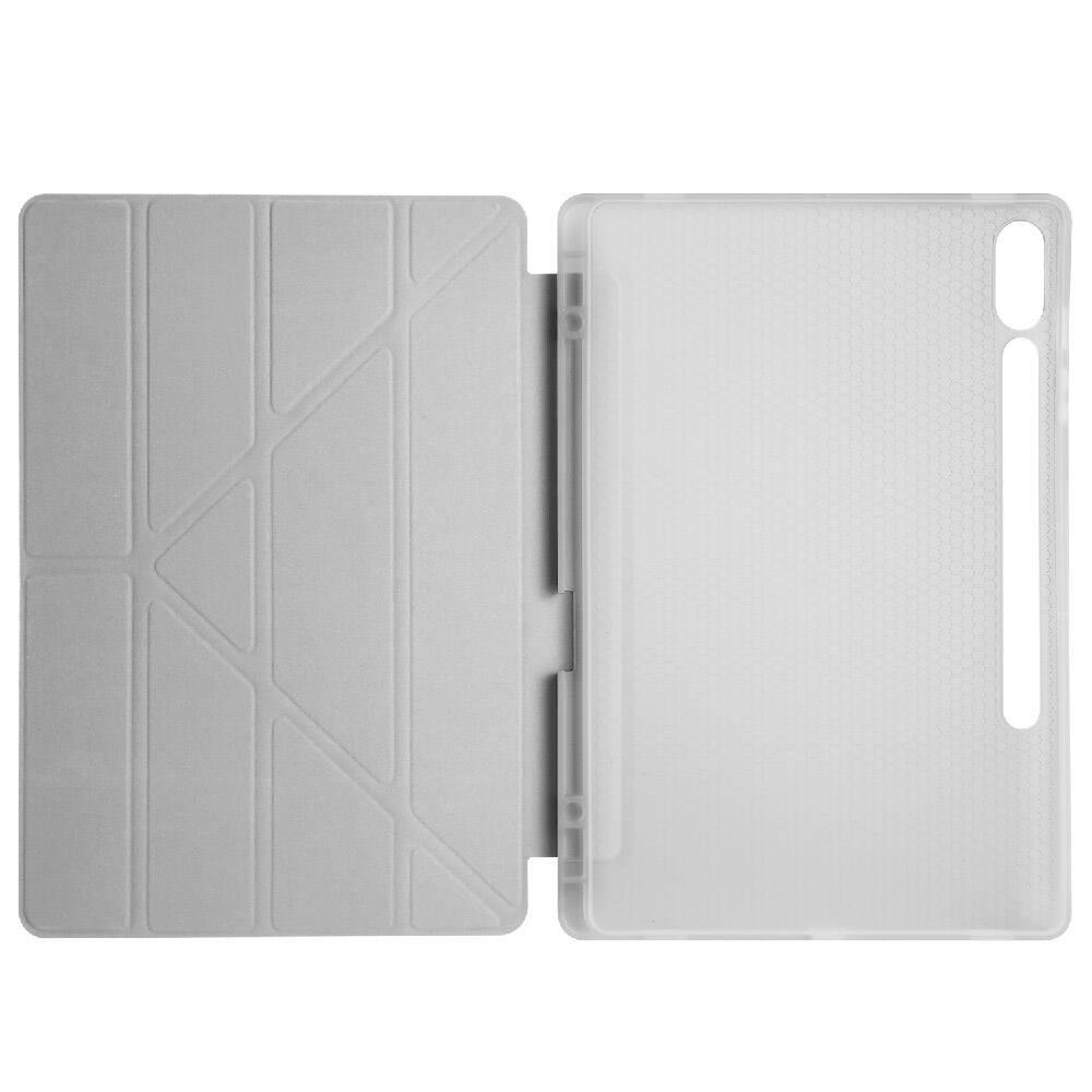 Galaxy Tab S9 FE Plus Kılıf Zore Tri Folding Kalem Bölmeli Standlı Kılıf