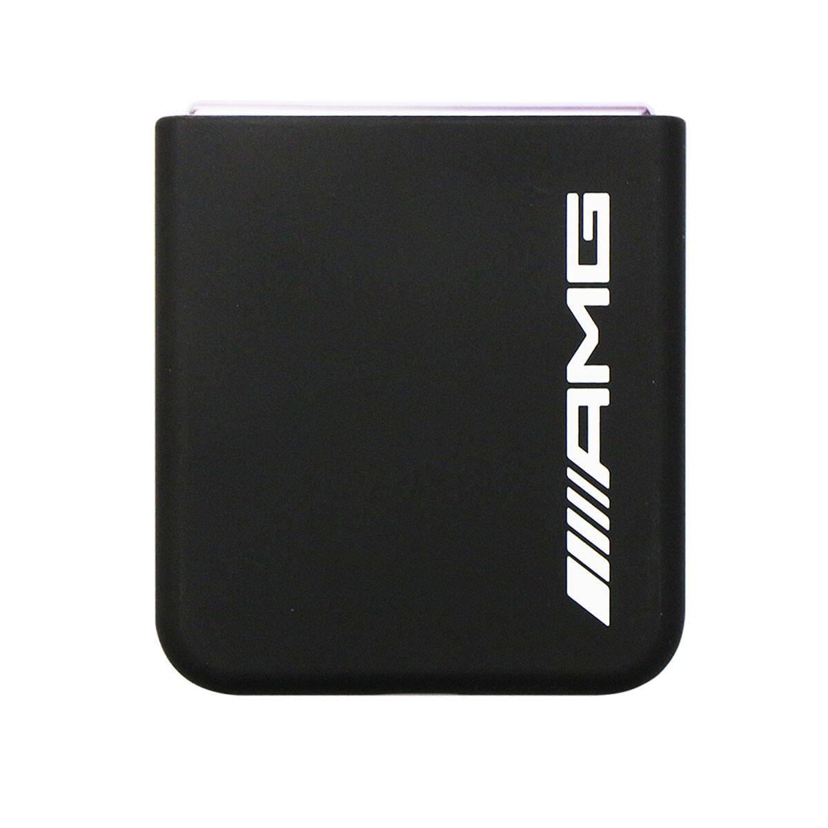 Galaxy Z Flip 5 Kılıf AMG M-safe Şarj Özellikli Büyük Logo Dizayn Orjinal Lisanslı Kapak