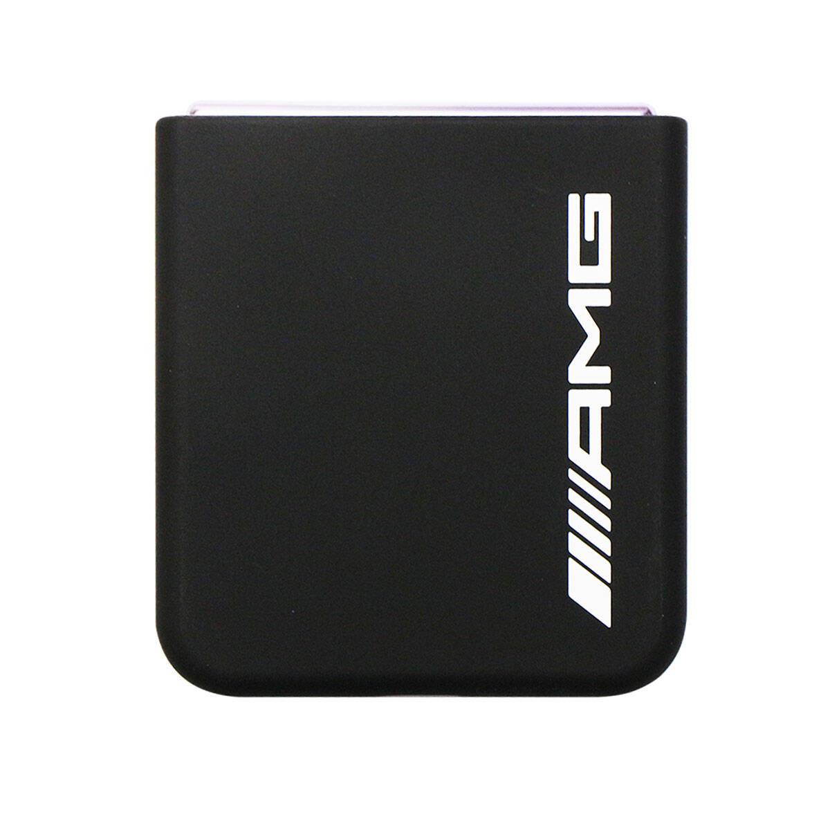 Galaxy Z Flip 5 Kılıf AMG M-safe Şarj Özellikli Büyük Logo Dizayn Orjinal Lisanslı Kapak