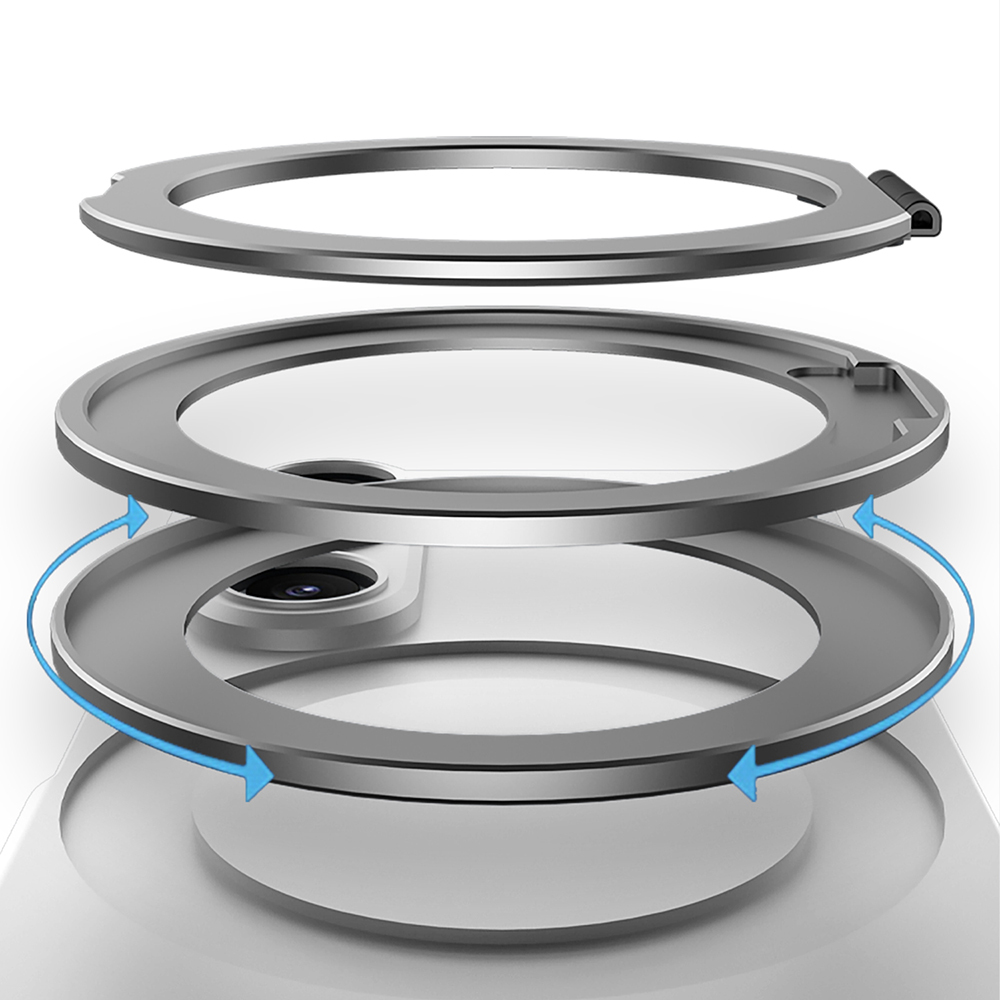 Galaxy Z Fold 7 Kılıf M-safe Şarj Özellikli Zore Kıpta Yüzüklü Kamera Korumalı Kapak