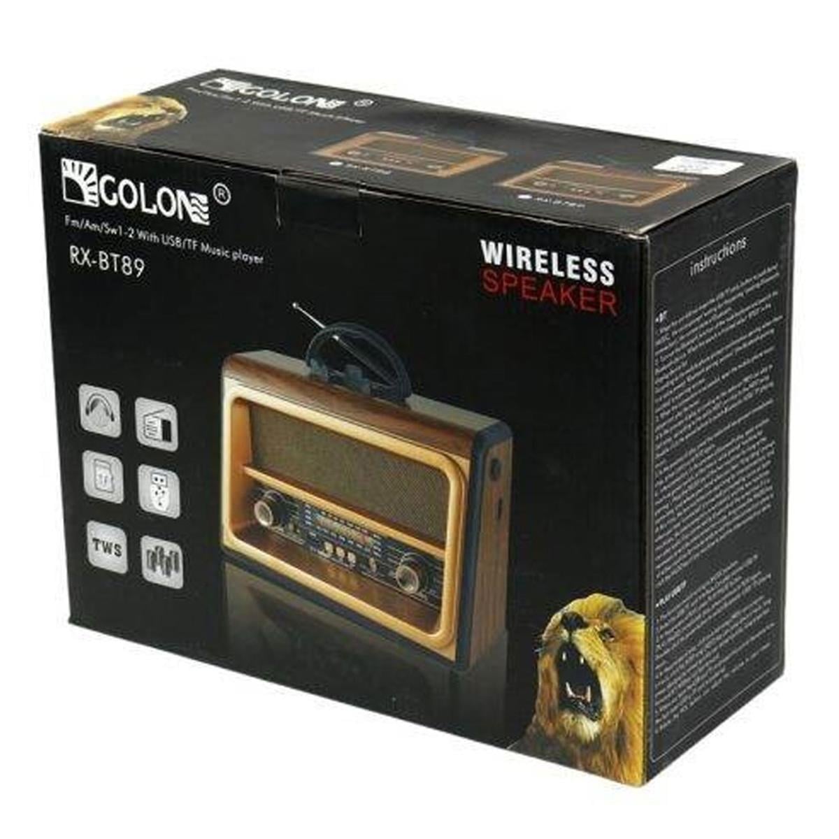 GÖRÜNTÜ & SES SİSTEMİ Golon RX-BT88 Nostaljik FM/BT/TF Speaker