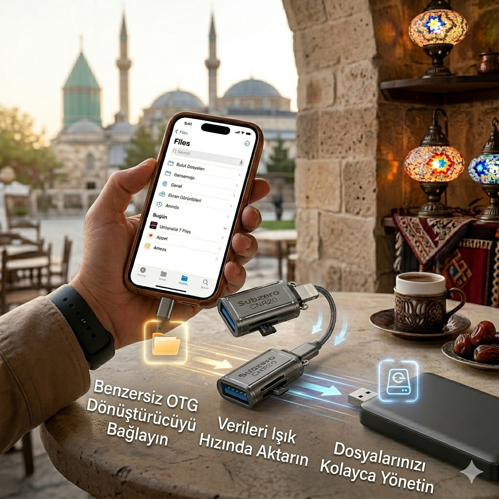 Hadron HDX1056 Lightning To Usb 3.0 OTG Dönüştürücü