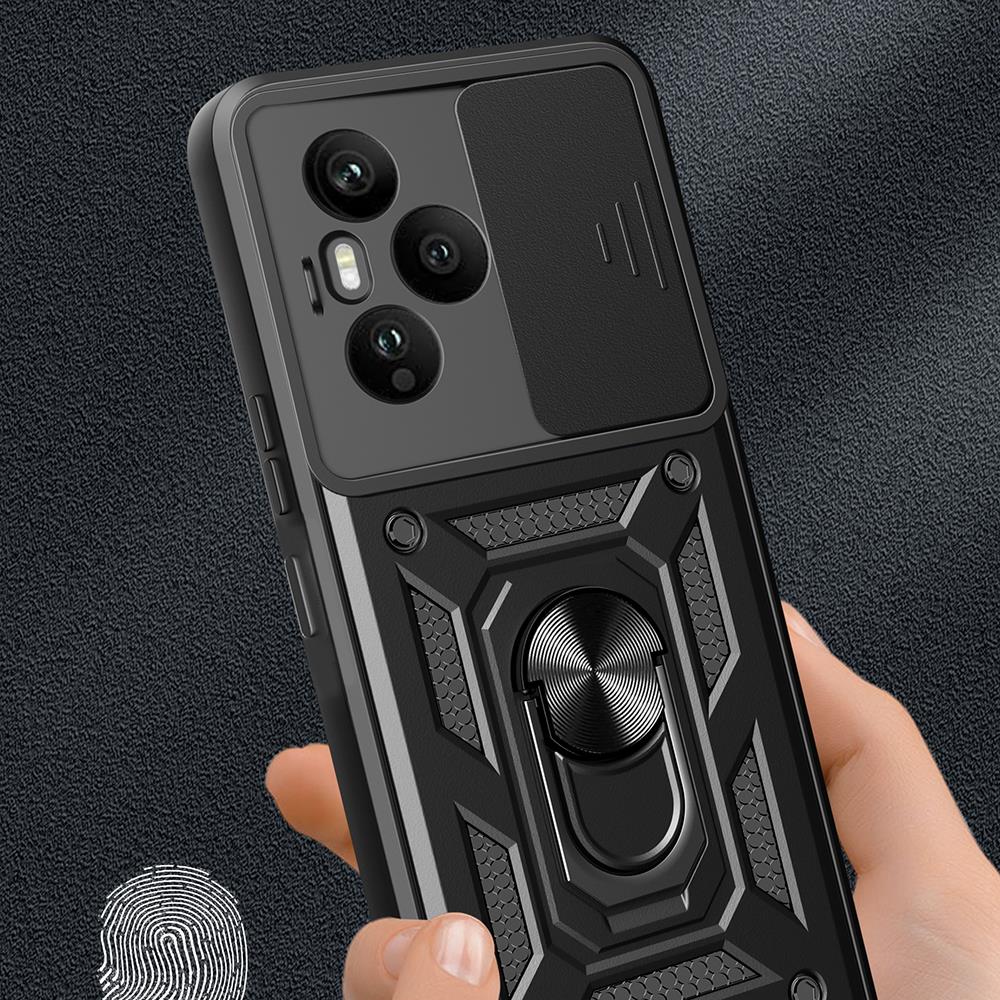 Honor 400 Pro Kılıf Magnetik Standlı Kamera Korumalı Zore Sürgülü Vega Kapak